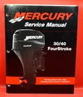 Mercury 30/40 Four Stroke Oem Service Manual 90-857046R1 (11/01 ) Vg + Used. Price: $42.46.