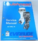 1993 Omc Johnson Outboard "er" Thru 70 Hp Service Manual P/n 500609 Used. Price: $19.99.