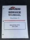 Mercury Mercruiser #5 Stern Drive Units Trs Service Manual P/n 90-12935 1085 Used. Price: $50.00.