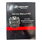 Mercury Mercruiser 90-8M0041669, 4.3L Gasoline Engines Service Manual #43 (2014) Used. Price: $51.99.