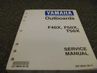 2000 Yamaha F30A F40B F40TLRX MF40TLR F50TLRX F50TLRY Outboard Service Manual Xz Used. Price: $80.16.