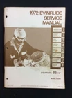 1972 Used Evinrude Service Manual # 4820 85 Hp 75. Price: $17.99.