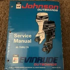 Omc Johnson Evinrude 1993 Outboard Service Manual Through 70 Pn: 500609 Used. Price: $29.95.
