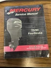 Mercury 90-858895R02, 75/90 Fourstroke Service Manual Used. Price: $50.00.