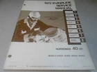 1972 Evinrude Norseman Hp Service Shop Repair Manual 40202 40203 40252 Oem Used. Price: $34.99.