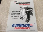 1997 Omc Johnson Evinrude Eu 40 Thru 55 Hp Cylinder Service Manual P/n 507265 Used. Price: $30.00.