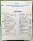 New Genuine Omc 394607-8 Section Eight Electrical System Service Manual 1983. Price: $36.54.