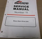 Oem Mercury/mercruiser Service Manual #11 Bravo Unit 90-17431--2 Used. Price: $34.99.