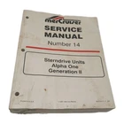 1999-2000 Mercruiser Mc Alpha Gen Ii Stern Drive Transom #14 Service Manual Xo Used. Price: $109.00.