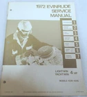 1972 Evinrude Lightwin, Yachtwin Hp Models 4236 4206 Service Manual 4812 Used. Price: $17.96.