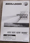 Sea Doo Operator's Guide 2017 219001695 Gts Gti Gtr Wakeuso English Maintenance Usato. Price: $34.97.