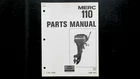 Mercury 110 Outboard Parts Manual C-90-79169 1977 Oem Good. Price: $24.99.
