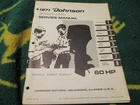 1971 Johnson Hp 60ES71 60ESL71 Outboard Motor Service Manual Used. Price: $19.88.
