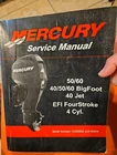 Mercury 90-899975 Hp 40/50/60 Bigfoot Jet Efi Cylinder Service Manual Used. Price: $35.00.