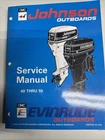 "er" 40 Thru 55 Service Manual Johnson Evinrude Outboards P/n 500608 1993 Oem Used. Price: $30.00.