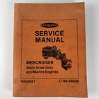 1973 & Earlier Mercury Mercruiser Volume Service Manual C-90-68648 (870) Used. Price: $49.95.