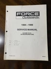 Force Outboards Service Manual 9.9 / 15 Hp Motors 1984-1986 Used. Price: $15.00.