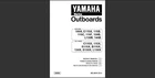 Yamaha C115X, S115X, B115X, 130X, S130X And L130X Marine Service Manual New. Price: $75.99.