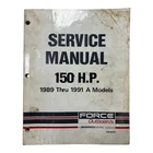 Force Outboards OB4643, 150 Hp. 1989 Thru 1991 Models Service Manual Used. Price: $29.99.
