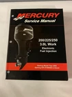 Mercury Service Manual 200/225/250 3.0L Work Electronic Fuel (p/n: 90-884294R01) Used. Price: $16.95.