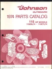 1974 Johnson 115HP 115ESL74 / 115ETL74 Outboard Parts Manual 386560 Used. Price: $13.99.