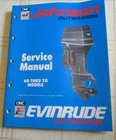 1990 Johnson Evinrude Omc 60 65 70 Hp Outboard Service Manual 507873 Used. Price: $32.88.