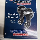 1996 Johnson Evinrude Outboards Service Manual 25 35 3-CYLINDER P/n 507123 Used. Price: $30.00.