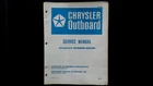 Chrysler Outboard 4.9 & Hp Service Manual OB1895 1972 Wiring Diagrams Good. Price: $49.99.