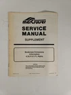 Mercruiser Supplement Bodensee Emissions 4.3LX & 5.7L Alpha P/n 90-806734930 Used. Price: $14.95.