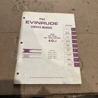 1966 Evinrude 4283 40 Hp Models Outboard Service Manual Used. Price: $30.00.