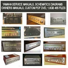 Yamaha Service Schematics, Owners Manuals, Computer Dvd Like. Price: $12.97.