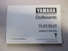 Yamaha Owner's Manual 1994 T9.9T F9.9T LIT-18626-02-12 Used. Price: $19.95.