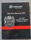 2014 Mercury Mercruiser Service Manual #43 4.3L Gasoline Engines 90-8M0041669 Used. Price: $119.99.