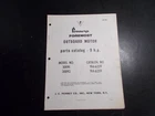1965 Pennys Foremost Hp Outboard Motor Model 30091 & 30092 Parts Catalog Used. Price: $12.95.