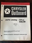 Oem 1978 Chrysler Outboard Parts Catalog Hp Sailor OB3075 (pre-owned) 121H9A Used. Price: $13.50.