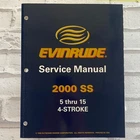 2000 Evinrude Ss Thru 15 4-STROKE Service Manual P/n 787060 Used. Price: $26.72.