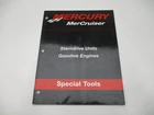90-806737003 Mercury Mercruiser Sterndrive Units Gas Engines Special Tools Manua Used. Price: $9.95.
