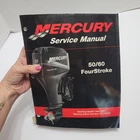 Mercury Service Manual 50/60 Fourstroke Starting Year 2001 (p/n 90-858896) Used. Price: $12.00.