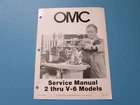 A+ 1984 Omc Service Manual 2 Thru V-6 Models Part# 394607 10 Sections, & More Used. Price: $89.95.