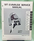New Genuine Evinrude 4752 Triumph 60 Hp Service Manual 1971. Price: $49.38.