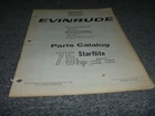 1963 Evinrude 75HP Starflite 75382E 75383E Outboard Motor Parts Catalog Manualxo Used. Price: $61.07.