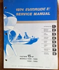 1974 Evinrude Service Manual 5015 For Fastwin Hp Used. Price: $24.37.