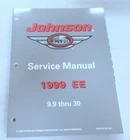 1998 Johnson Outboards 1999 Ee 9.9 Thru 30 Model Service Manual P/n 787028 Used. Price: $14.96.