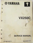 Yamaha Service Shop Repair Manual LIT-18616-02-75 VX250C 69L-28197-1F-11 Oem Used. Price: $19.99.