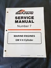 Mercury Mercruiser #7 Marine Engines Gm V-6 Cylinder Service Manual 90-12410 Used. Price: $30.00.