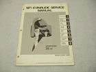 4749 Omc 1971 Evinrude Outboard Service Repair Manual Hp Sportster 25102 Used. Price: $25.95.