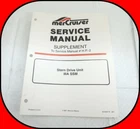 Mercruiser Service Manual Supplement # H.P-2 Stern Drive Unit Iiia Ssm 90-849776 Used. Price: $17.95.