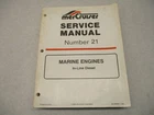 90-806934 1194 Mercruiser Service Repair Manual #21 For In-line Diesel Engines Used. Price: $13.95.
