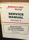 Mercury Racing Service Shop Manual Number 6 Hi-performance Gm 500 90-840283 Oem Used. Price: $57.99.