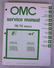 1981 Omc 70/75 Hp Outboard Service Manual 392074 Oem Used. Price: $20.00.